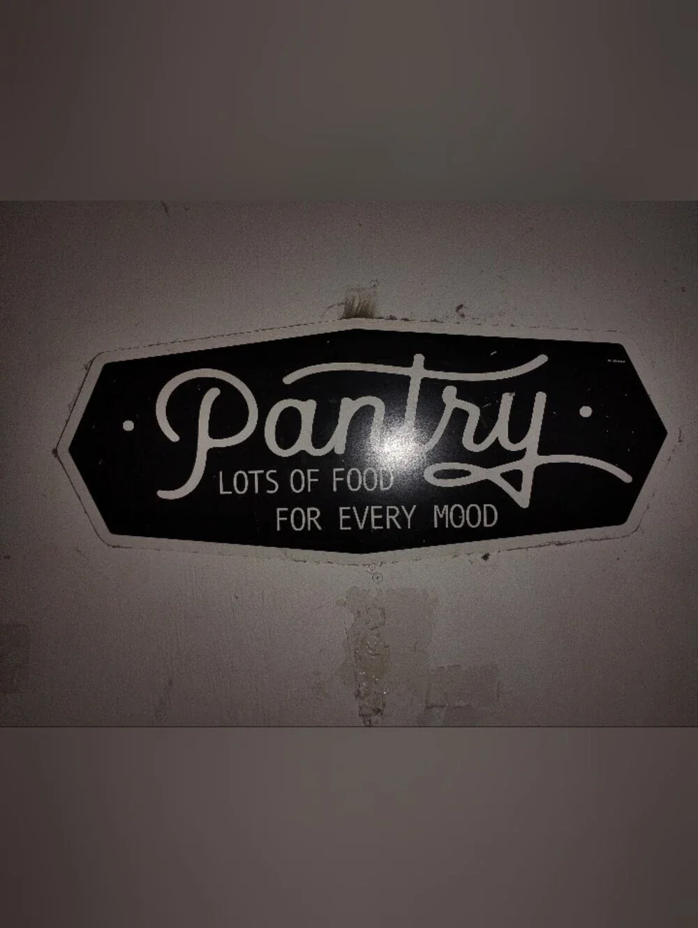 Pantry Wall Sign - Black and White Kitchen Décor